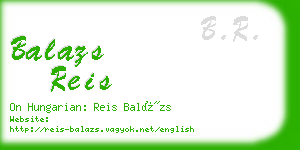 balazs reis business card